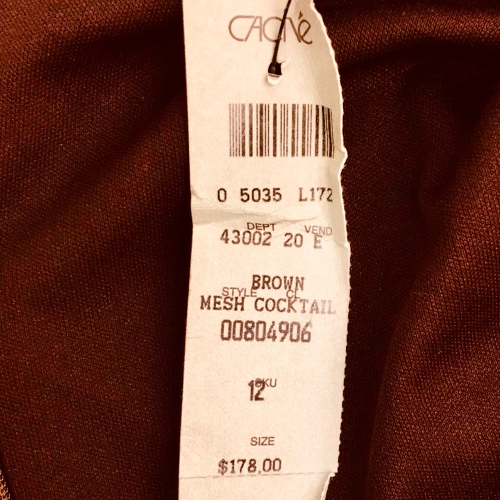 🎁NWT Cache Cocktail Halter Dress Medium🎁 - Picture 6 of 7
